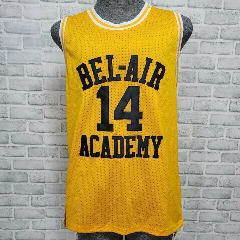 Nike Fresh Prince Bel-Air Academy Will Smith Basketball Jersey Mens S Yellow